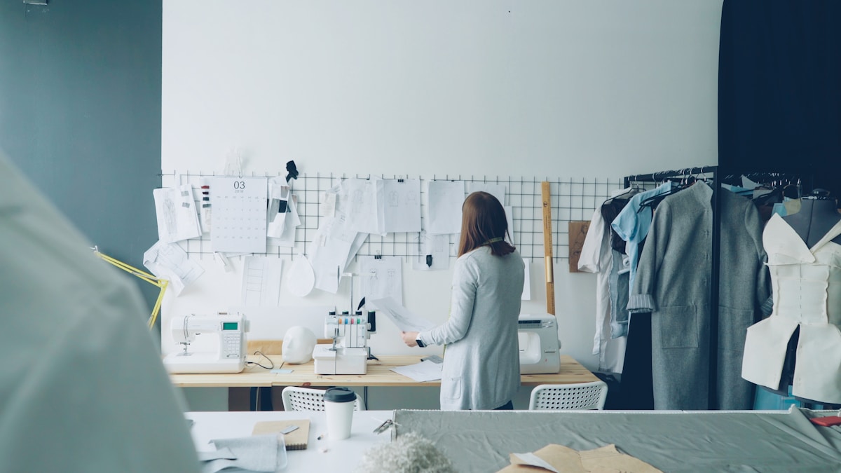 Proceso creativo dentro de un atelier de moda
